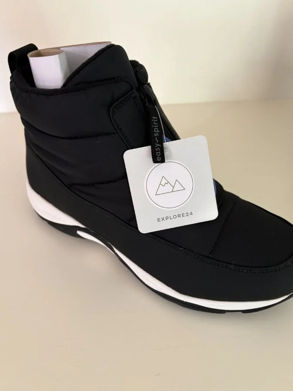 NWT Easy Spirit Edele Cold Weather Casual Black Booties  Sz 10 M